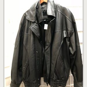 Wilsons, men, jacket, leather, black, size 2XLT.: